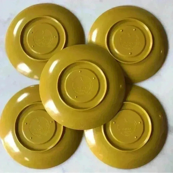 13 pieces  Maplex Melamine dinnerware in harvest gold - Picture 6 of 10